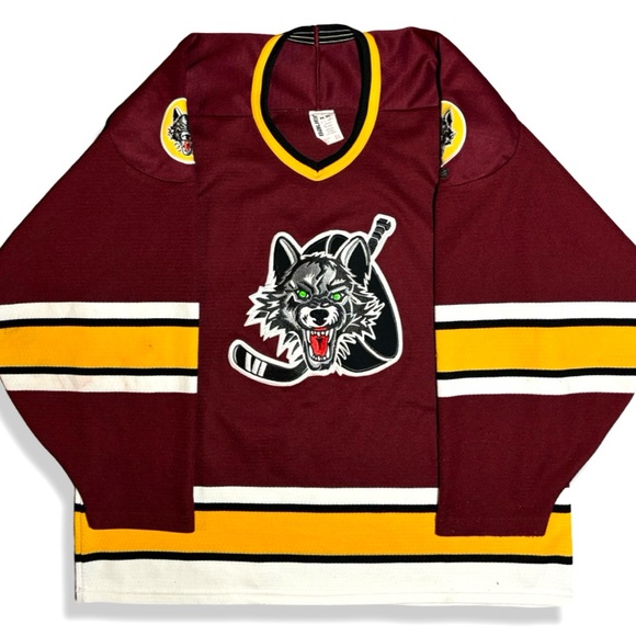 Rare Vintage AHL Chicago Wolves Hockey Jersey - Picture 1 of 5